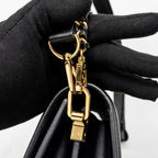 LOUIS VUITTON DAUPHINE MM EPI BLACK GHW