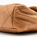 CHANEL LARGE 19 BAG 30CM LAMBSKIN CARAMEL MULTICOLOUR HARDWARE (MICROCHIP)