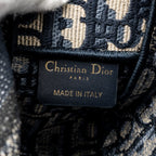 DIOR SMALL DIORCAMP BAG DIOR OBLIQUE EMBROIDERY CANVAS BLUE LGHW
