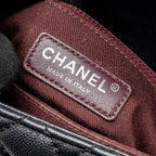 CHANEL SMALL COCO HANDLE CAVIAR BLACK RUTHENIUM HARDWARE