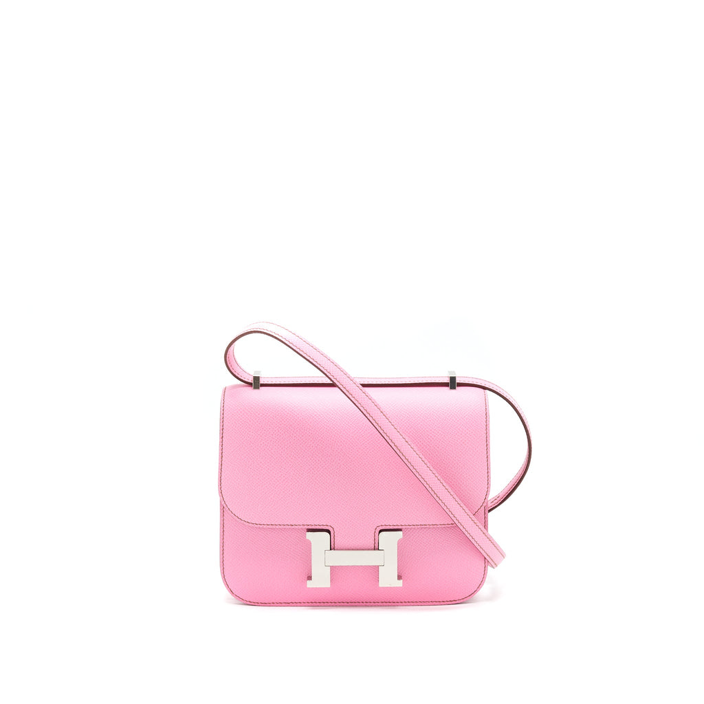 Hermes Mini Constance 5P Bubblegum Pink Epsom SHW