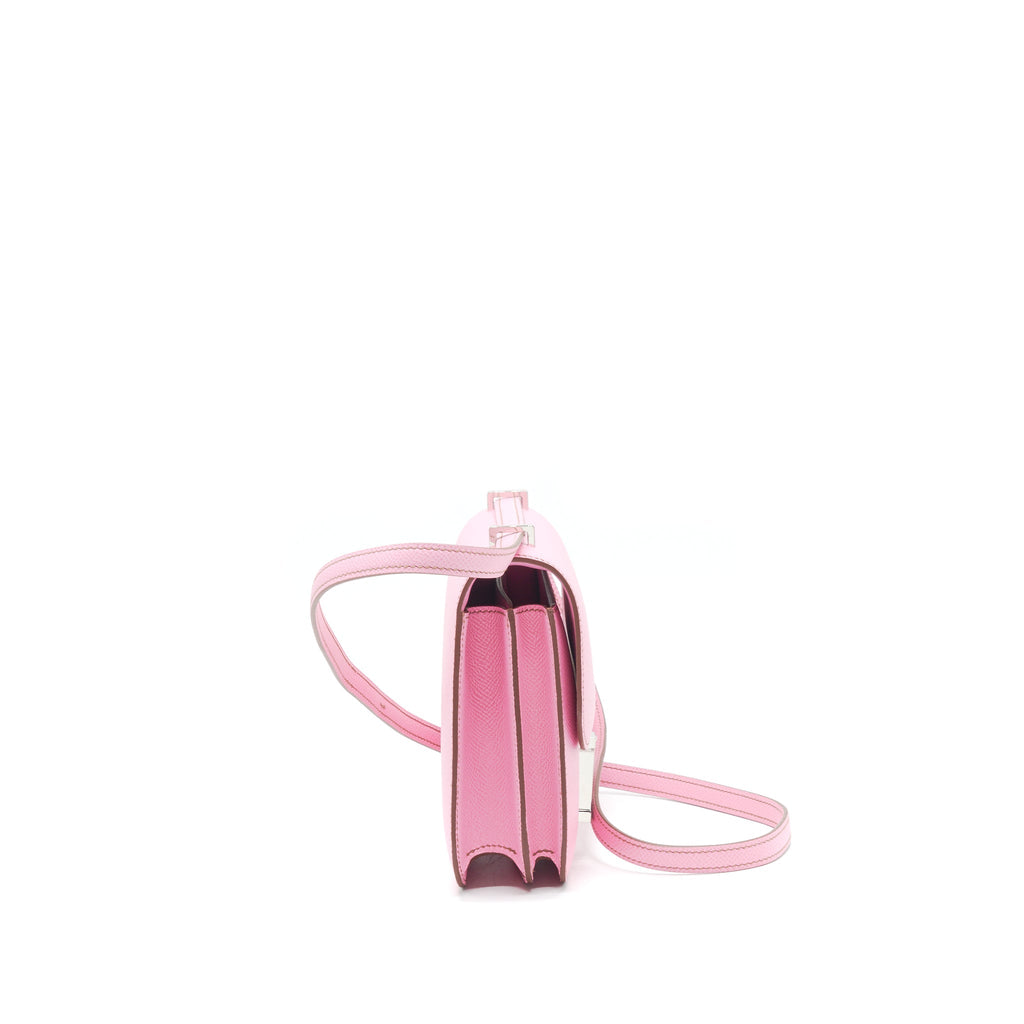 Hermes Mini Constance 5P Bubblegum Pink Epsom SHW
