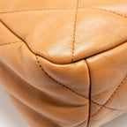 CHANEL LARGE 19 BAG 30CM LAMBSKIN CARAMEL MULTICOLOUR HARDWARE (MICROCHIP)
