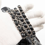 CHANEL MEDIUM CLASSIC DOUBLE FLAP BAG CAVIAR BLACK SHW