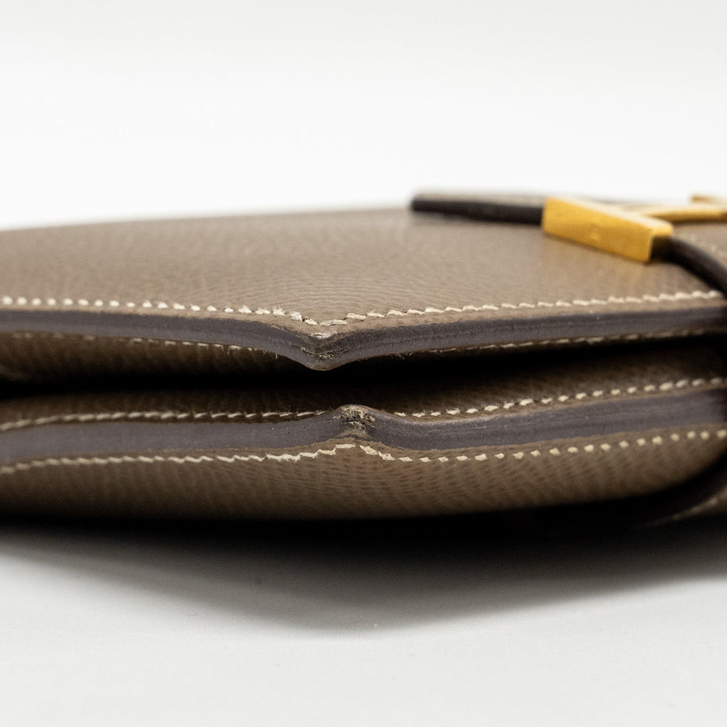 Hermes bearn compact wallet epsom etoupe GHW