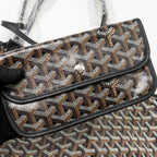 Goyard Saint Louis PM Bag Goyardine Canvas/Chevroches Calfskin black SHW