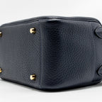 HERMES MINI LINDY CLEMENCE BLUE NUIT GHW