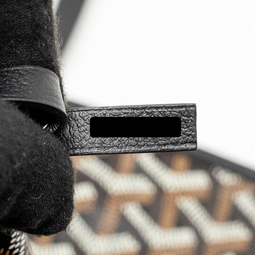 Goyard Saint Louis PM Bag Goyardine Canvas/Chevroches Calfskin black SHW