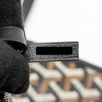 Goyard Saint Louis PM Bag Goyardine Canvas/Chevroches Calfskin black SHW