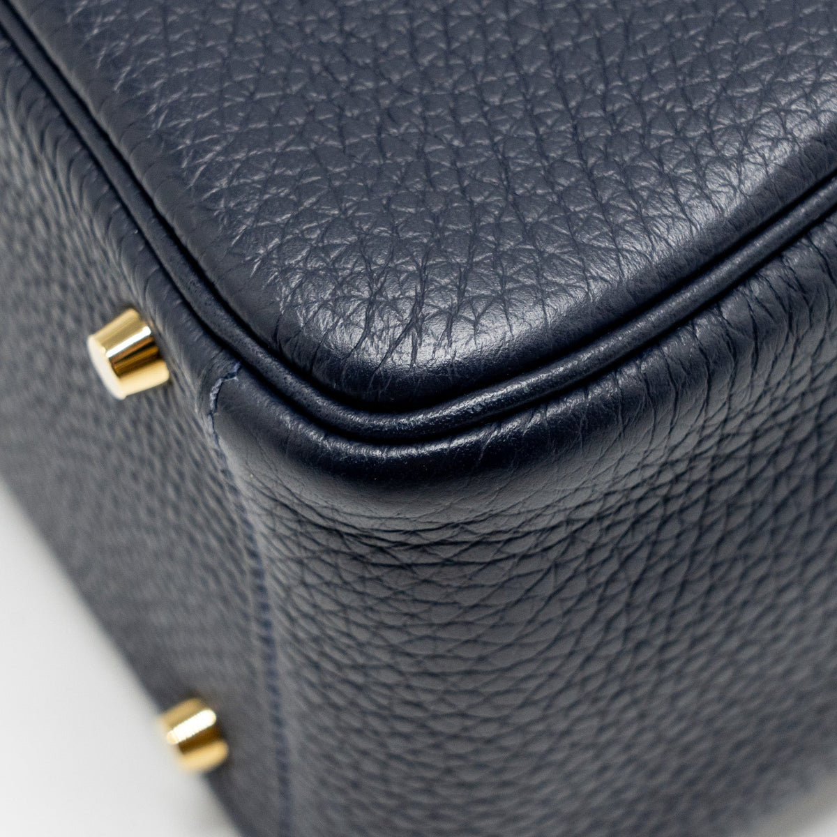 HERMES MINI LINDY CLEMENCE BLUE NUIT GHW