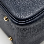 HERMES MINI LINDY CLEMENCE BLUE NUIT GHW