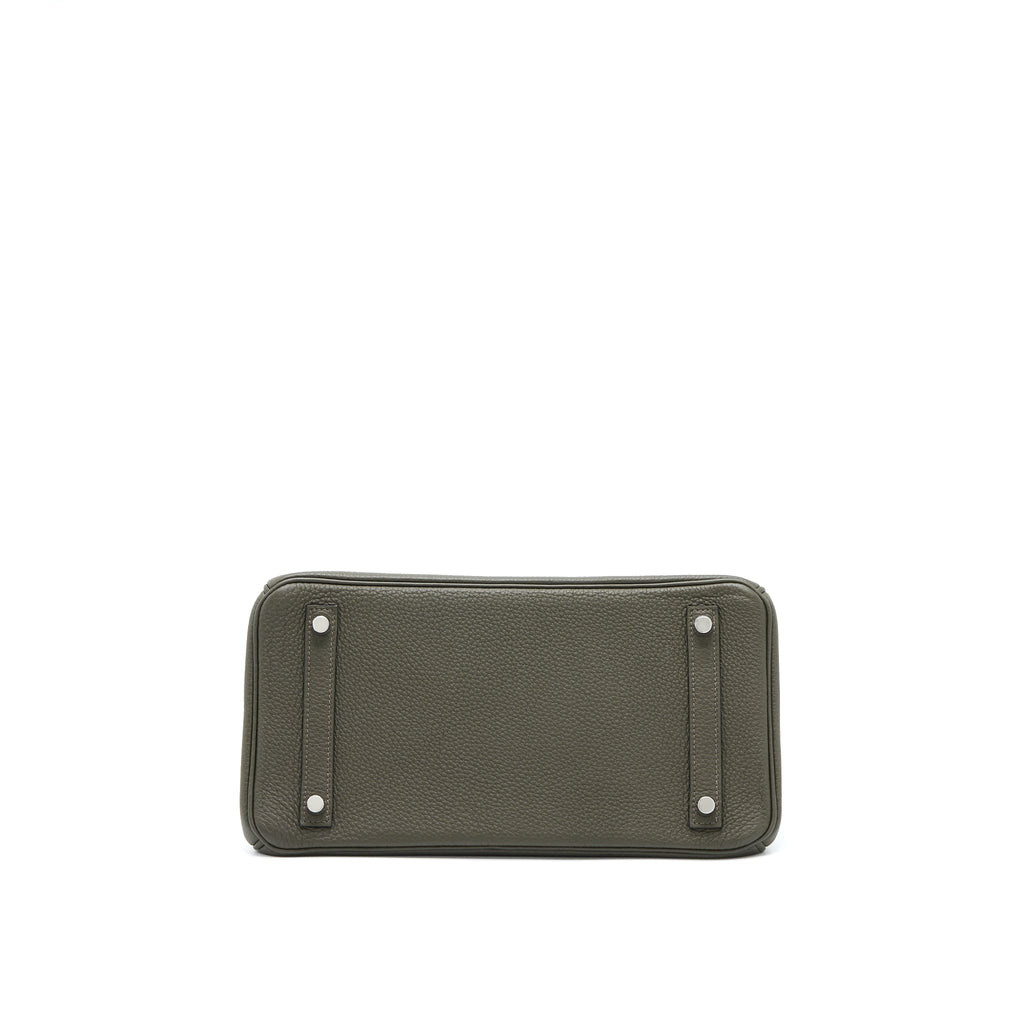 Hermes Birkin 30 Togo C6 Vert De Gris SHW With Extra Bag Charm