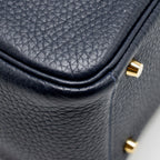 HERMES MINI LINDY CLEMENCE BLUE NUIT GHW