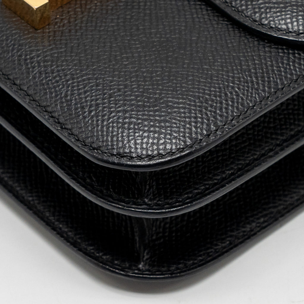 Hermes Mini Constance epsom black RGHW