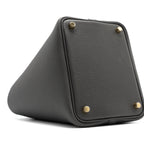 HERMES PICOTIN 18 LOCK BAG TAURILLON MAURICE GRAPHITE GHW
