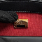 CHANEL MY PERFECT MINI FLAP BAG WITH PEARL CHAIN LAMBSKIN BLACK GHW (MICROCHIP)