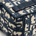 DIOR SMALL DIORCAMP BAG DIOR OBLIQUE EMBROIDERY CANVAS BLUE LGHW