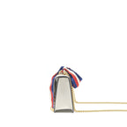 GUCCI MINI SYLVIE CROSSBODY CHAIN BAG WHITE