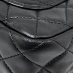 CHANEL PEARL CRUSH MINI RECTANGULAR FLAP BAG LAMBSKIN BLACK GHW