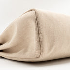 HERMES HERBAG ZIP 31 TOILE H EN RELIEF BRIDES GALA NAT SABLE/ECRU BEIGE SHW