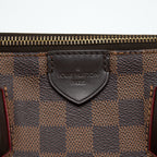 LOUIS VUITTON TOP HANDLE TOTE BAG WITH STRAP DAMIER EBENE/RED GHW