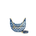 LOUIS VUITTON HALF-MOON LOOP BAGUETTE HANDBAG DENIM BLUE GHW