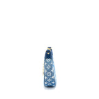 LOUIS VUITTON HALF-MOON LOOP BAGUETTE HANDBAG DENIM BLUE GHW