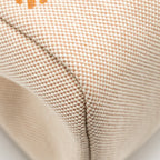HERMES HERBAG ZIP 31 TOILE H EN RELIEF BRIDES GALA NAT SABLE/ECRU BEIGE SHW