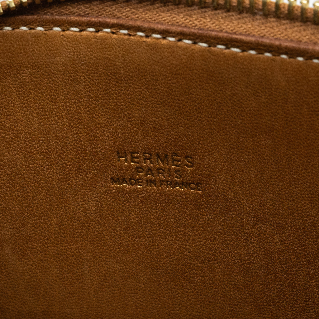 Hermes Bolide 31 Epsom Gold GHW Stamp Circle Z