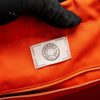 HERMES THE GROOMING BAG CANVAS BLEU NAVY/FEU SHW