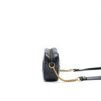 GUCCI GG MARMONT MINI CAMERA BAG BLACK GHW
