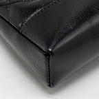 CHANEL MINI 31 CLUTCH WITH CHAIN SHINY LAMBSKIN BLACK LGHW (MICROCHIP)