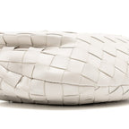 BOTTEGA VENETA MINI JODIE LAMBSKIN CHALK GHW