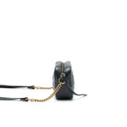 GUCCI GG MARMONT MINI CAMERA BAG BLACK GHW