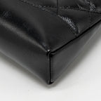 CHANEL MINI 31 CLUTCH WITH CHAIN SHINY LAMBSKIN BLACK LGHW (MICROCHIP)