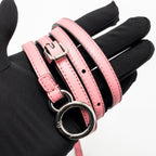 Fendi Mini Peekaboo No Maniglia Bag Nappa Leather Pink SHW with Pink Shearling and Clear Acrylic Replacement Top Handles (Sell in Set)