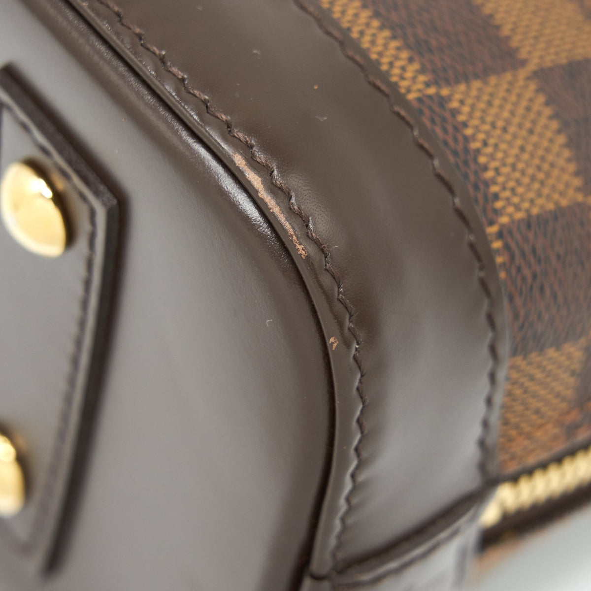 LOUIS VUITTON ALMA BB DAMIER EBENE CANVAS GHW