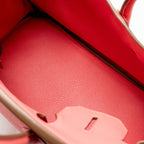 Hermes Birkin 30 Clemence Rose Lipstick SHW