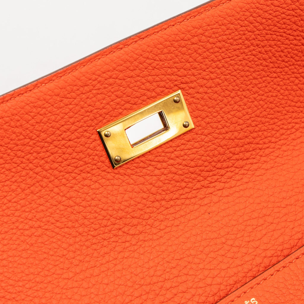 Hermes kelly 32 togo capucine GHW