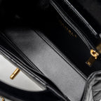 CHANEL 24P MINI SHOPPING TOTE/ KELLY BAG CALFSKIN BLACK GHW (MICROCHIP)