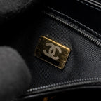 CHANEL 24P MINI SHOPPING TOTE/ KELLY BAG CALFSKIN BLACK GHW (MICROCHIP)