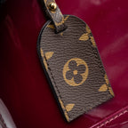 LOUIS VUITTON ALMA BB VERNI MIROIR PATENT DARK PINK GHW