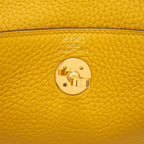 Hermes Mini Lindy 9D Jaune Ambre GHW