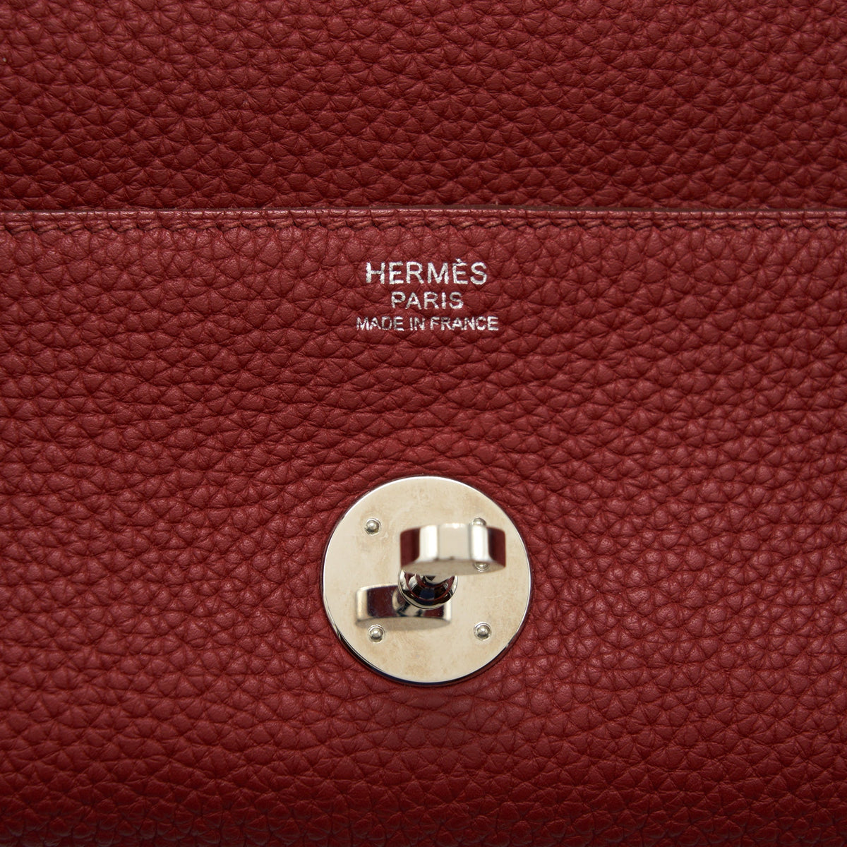 Hermes Lindy 34 Clemence K1 Rouge Grenat SHW