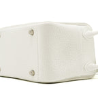 HERMES MINI LINDY CLEMENCE NEW WHITE SHW