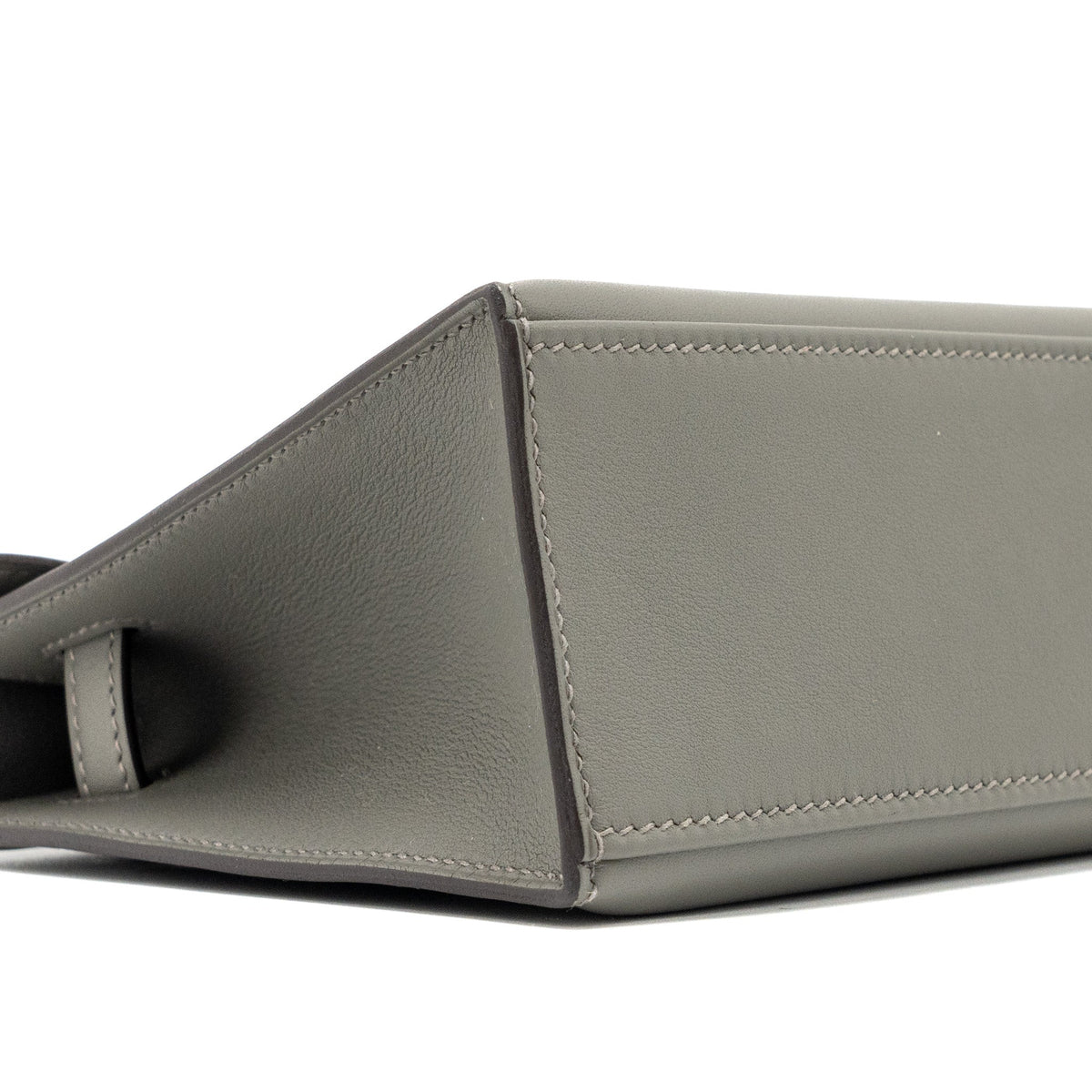 Hermes kelly pochette swift gris Meyer SHW