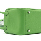 Hermes Mini Lindy Clemence Vert Yucca SHW