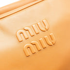 MIU MIU LARGE BEAU BAG CALFSKIN COGNAC GHW