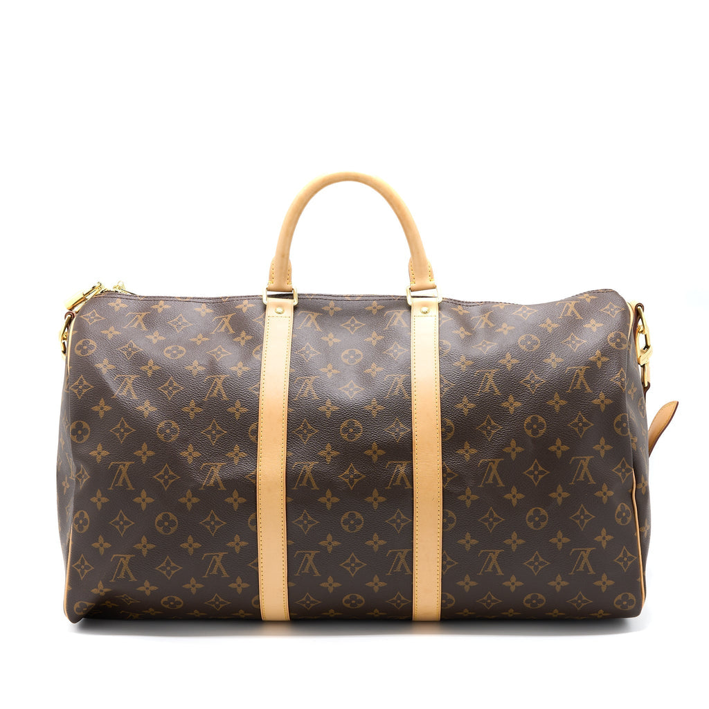 LOUIS VUITTON KEEPALL BANDOULIRE 50 MONOGRAM CANVAS GHW