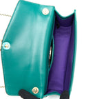 BVLGARI SERPENTI FOREVER CROSSBODY BAG CALFSKIN GREEN LGHW